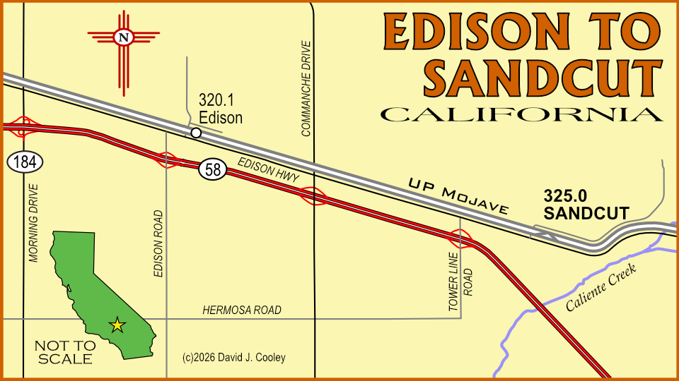 Map: Edison to Sandcut