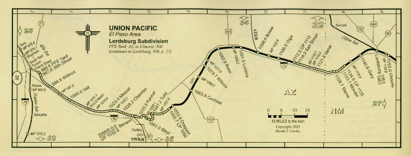 Sample of Arizona-New Mexico Railroad Maps