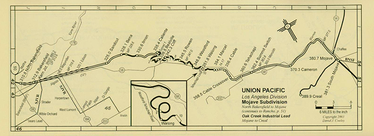 Sample of California Railroad Map