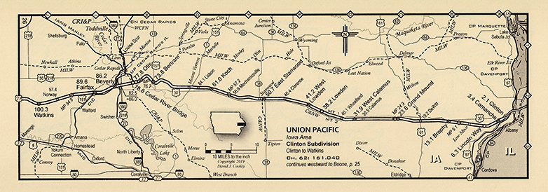 Sample of Iowa Railroad Map
