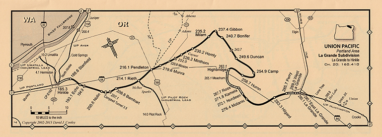 Sample of Oregon Railroad Map